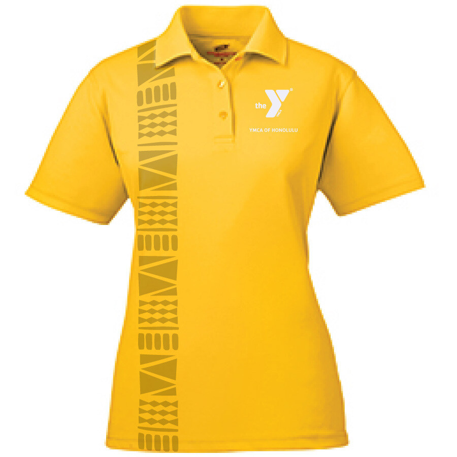 YMCA Honolulu - Womens UltraClub Polo - Gold(8210L)