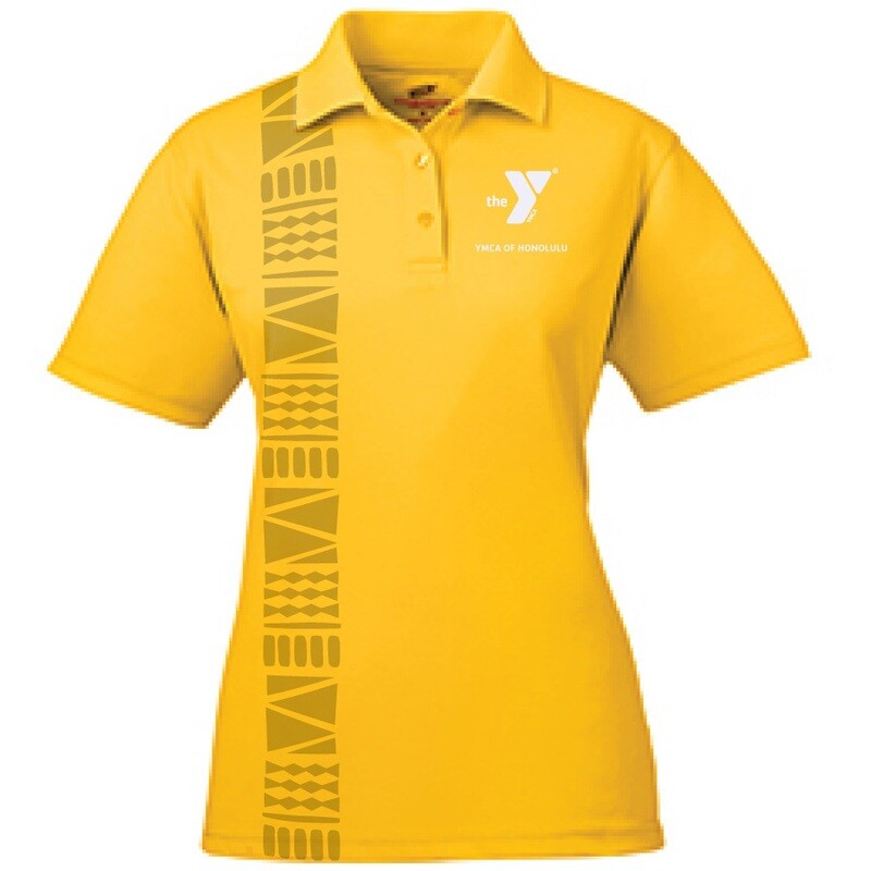 YMCA Honolulu - Womens UltraClub Polo - Gold(8210L)