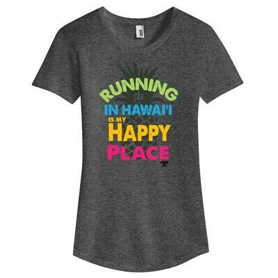 Run Paradise - Happy Place Womens T-Shirt (6750L)