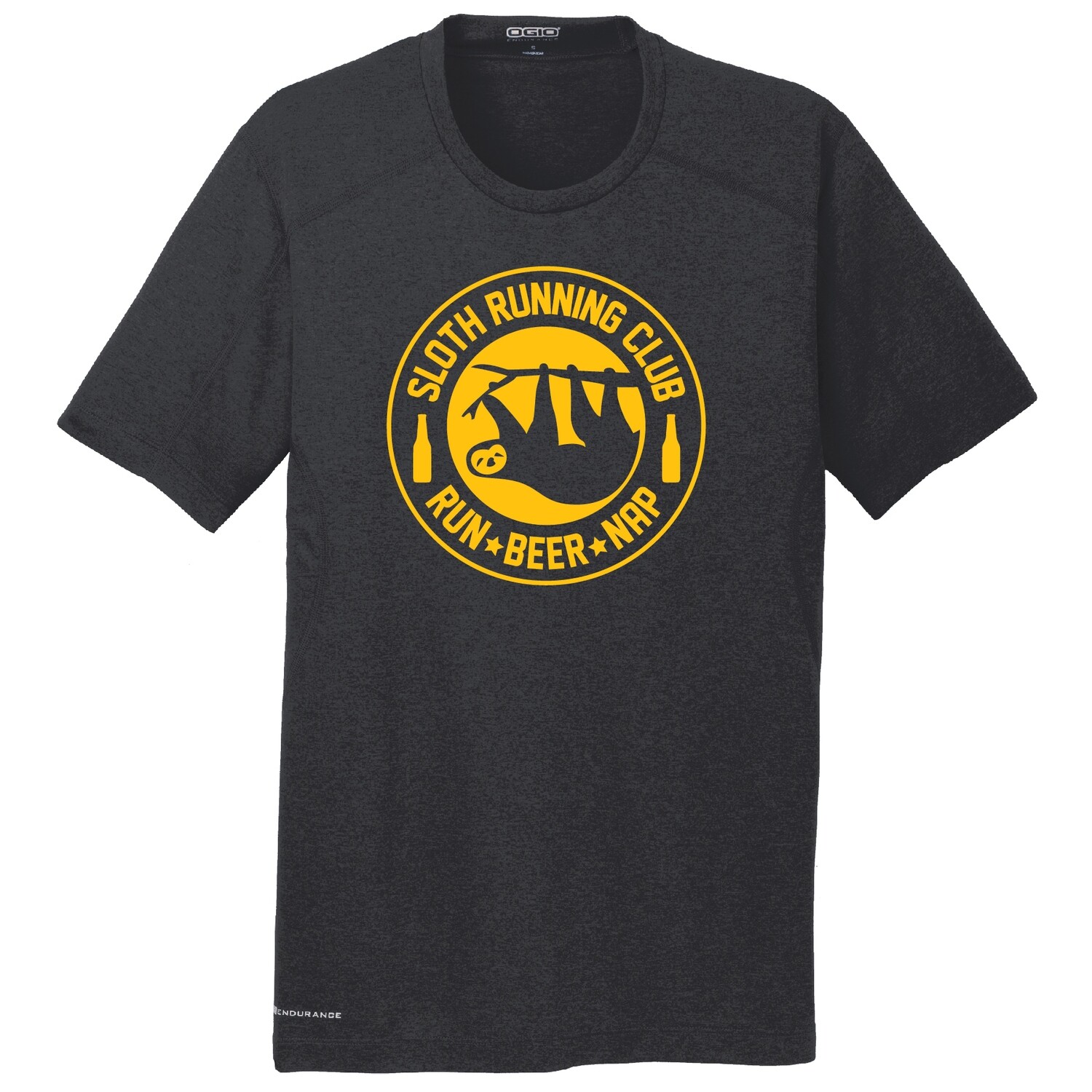 Run Paradise - Mens Sloth Running Club (Beer) Shirt (OE320)