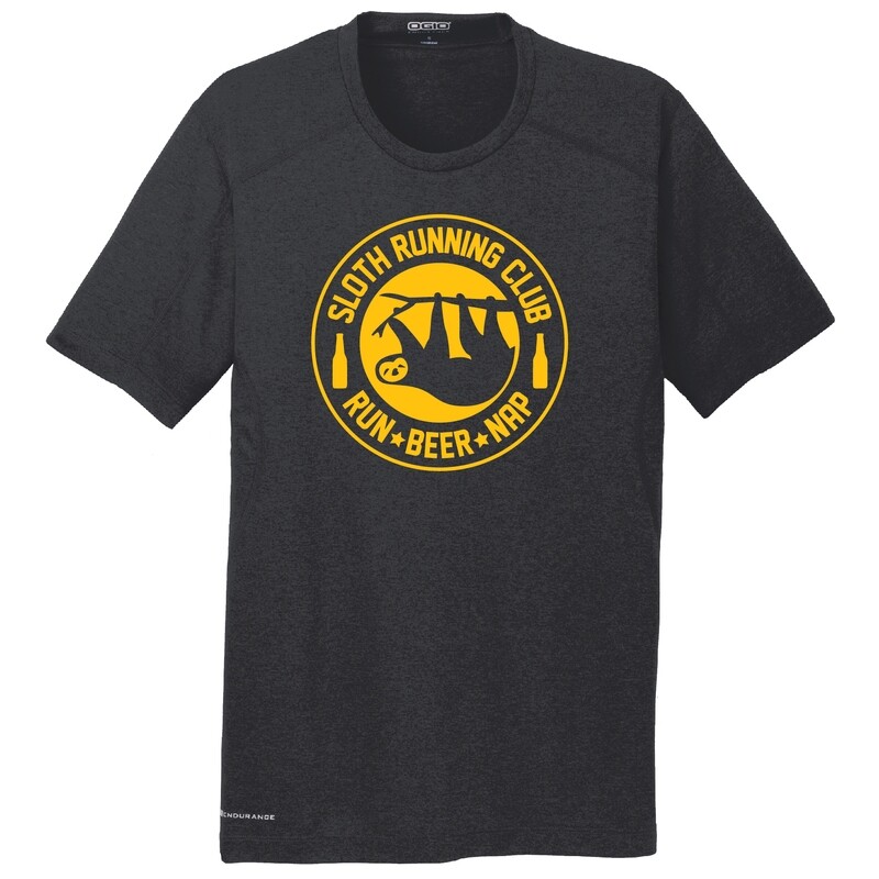 Run Paradise - Mens Sloth Running Club (Beer) Shirt (OE320)