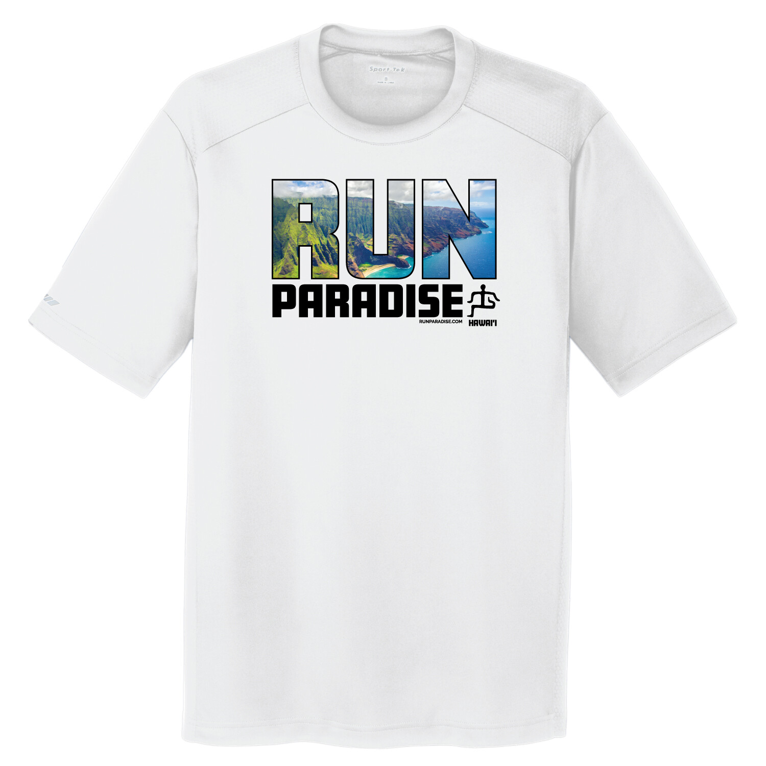 Run Paradise Mens Kauai Tee - White (ST380)