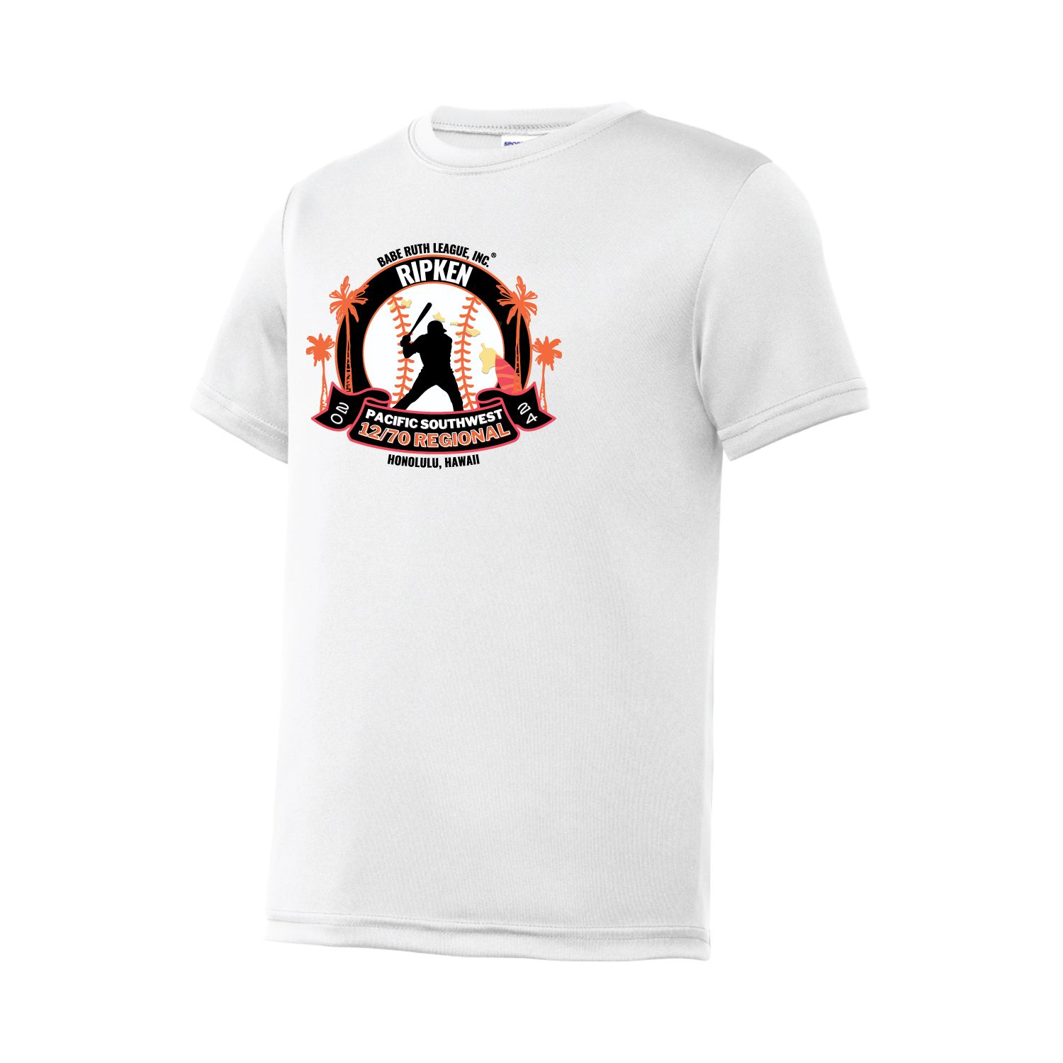 Cal Ripken 12U Regional Youth Short Sleeve Tee (YST350), Color: White