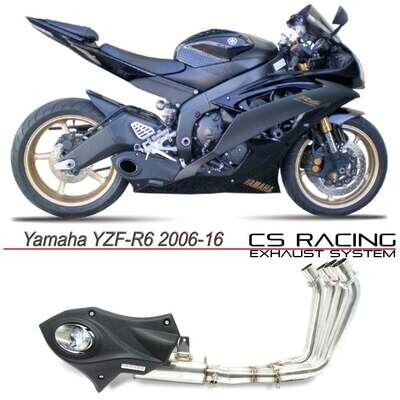 2006-16 Yamaha YZF-R6 CS Racing Full Exhaust | Muffler + Headers + dB Killer (+3.7hp)