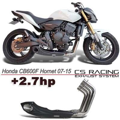 2007-15 Honda CB600F Hornet CS Racing Full Exhaust | Muffler + Headers + dB Killer (+2.7hp)