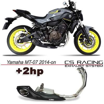 2014-on Yamaha FZ-07 | MT-07 | XSR700 CS Racing Full Exhaust | Muffler + Headers + dB Killer (+2hp)