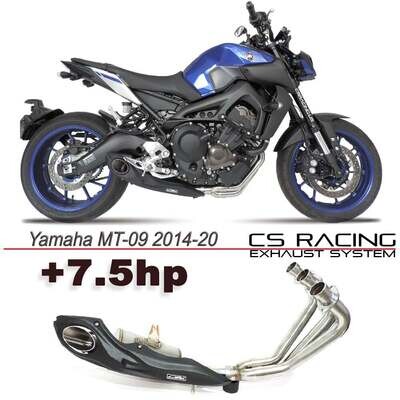 2014-20 Yamaha FZ-09 | MT-09 CS Racing Full Exhaust | Muffler + Headers + dB Killer