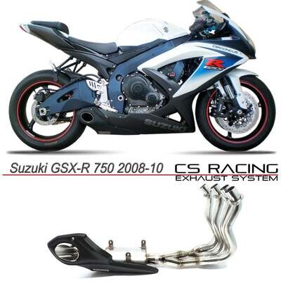 2008-10 Suzuki GSX-R 600 | GSX-R 750 CS Racing Full Exhaust | Muffler + Headers + dB Killer