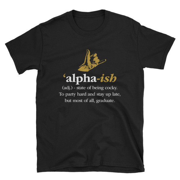 Alpha-ish Black Tee
