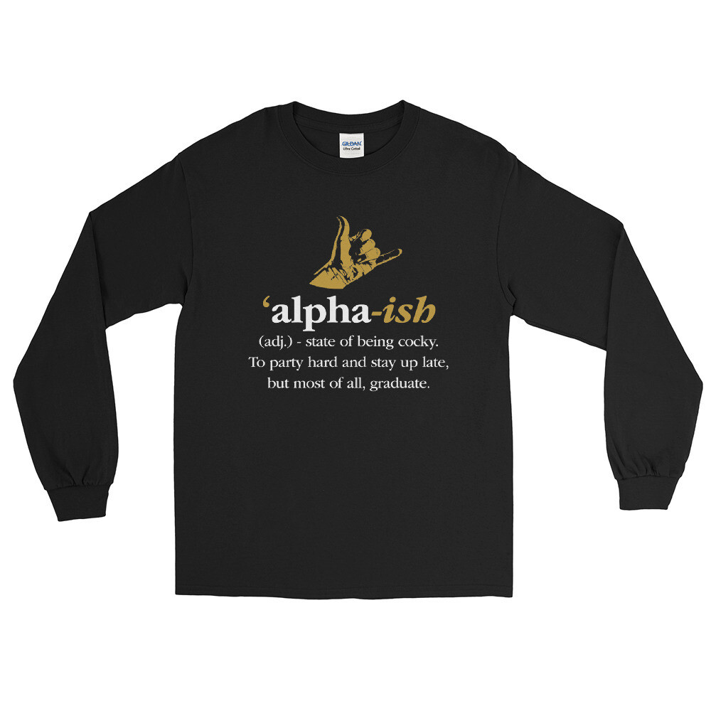 Alpha-ish (Black) Long Sleeve Tee