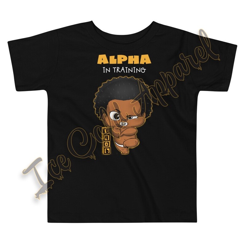 Alpha In Training Toddler Tee (Black)