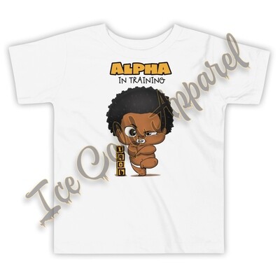 Alpha In Training Toddler Tee (White)