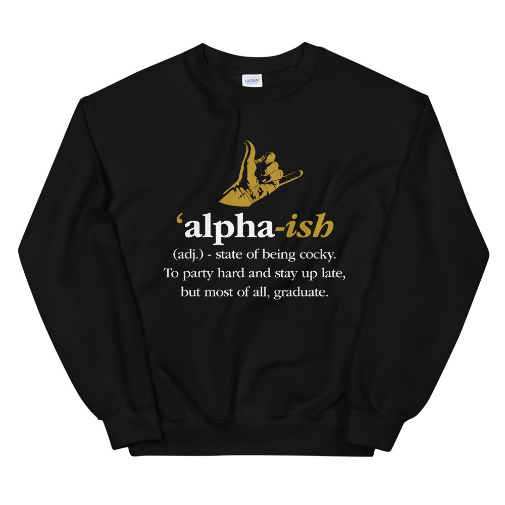 Alpha-ish (Black) Sweatshirt