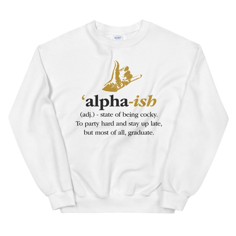 Alpha-ish (White) Sweatshirt