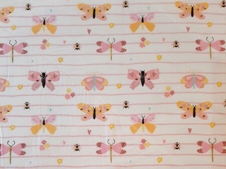 Butterfly Stripes Bed Time Mat