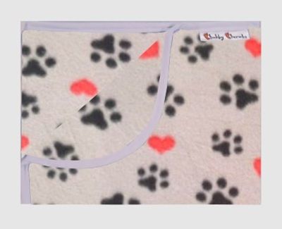 Pet Pee Pad - Grey Hearts and Paws