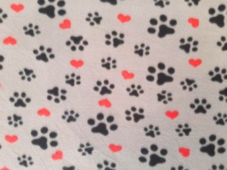 Pet Pee Pad - Grey Hearts and Paws