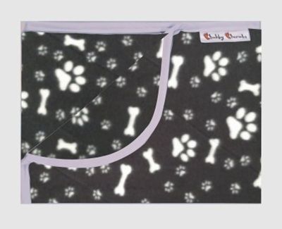 Pet Pee Pad - Black and White Paws