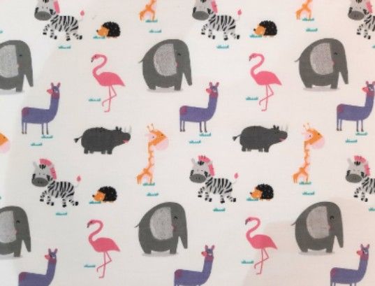 Tiny Animals and Pink Bed Time Mat