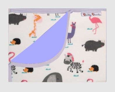 Tiny Animals and Blue Bed Time Mat