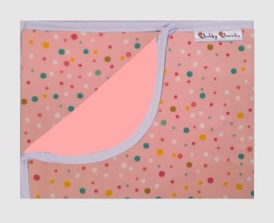 Pink Polka Dots Bed Time Mat