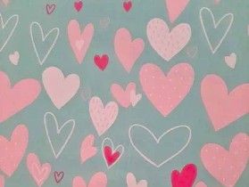 Teal Hearts Bed Time Mat