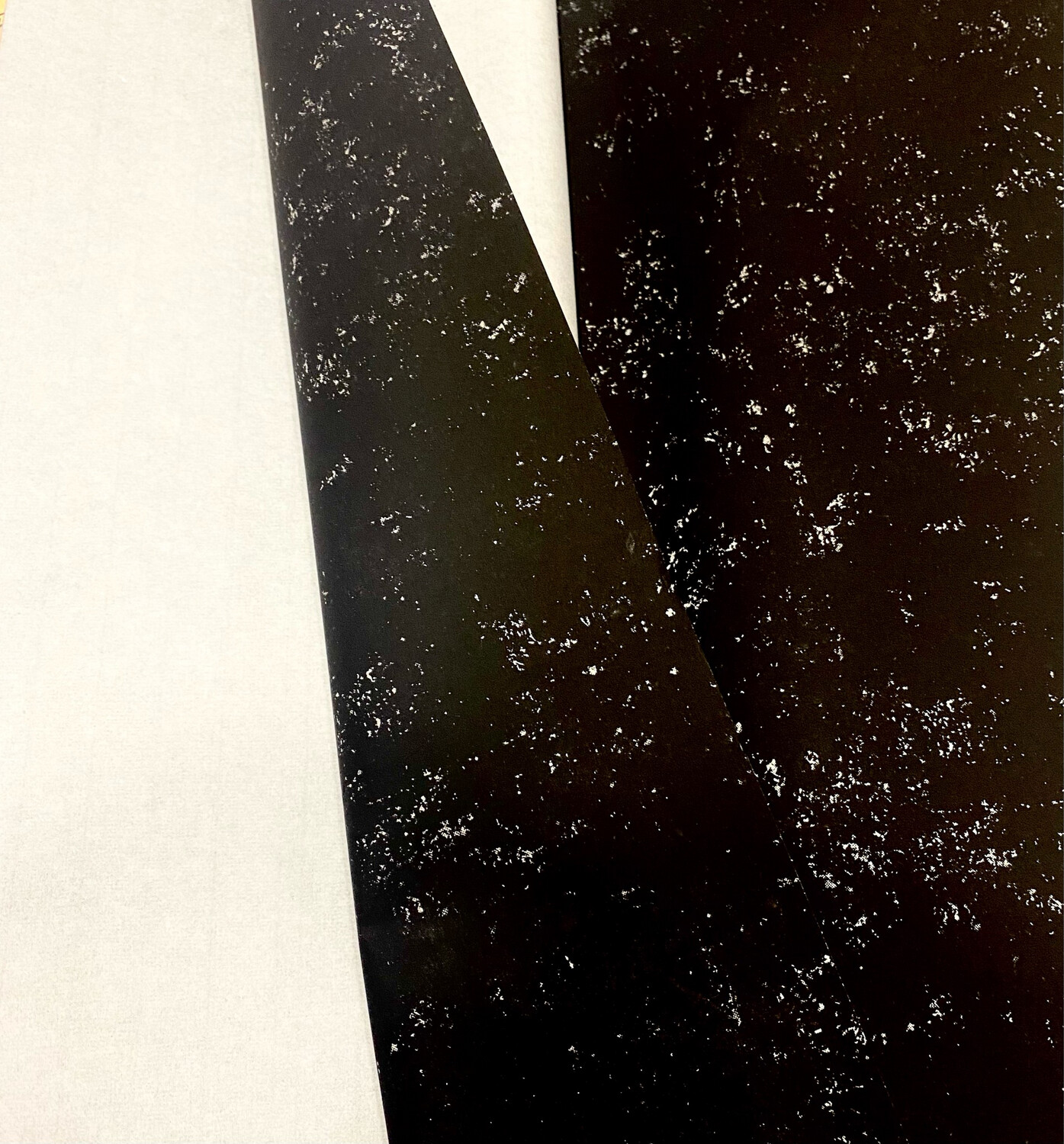Бумага чёрная ручной работы «Звездное небо» для каллиграфии и се-и (1 лист)