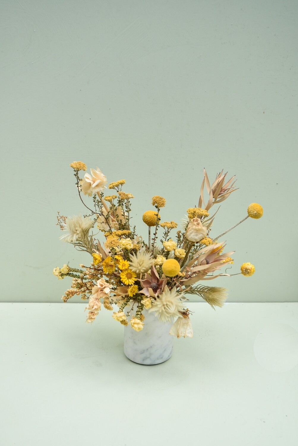 Daisy Field in a Marble Vase