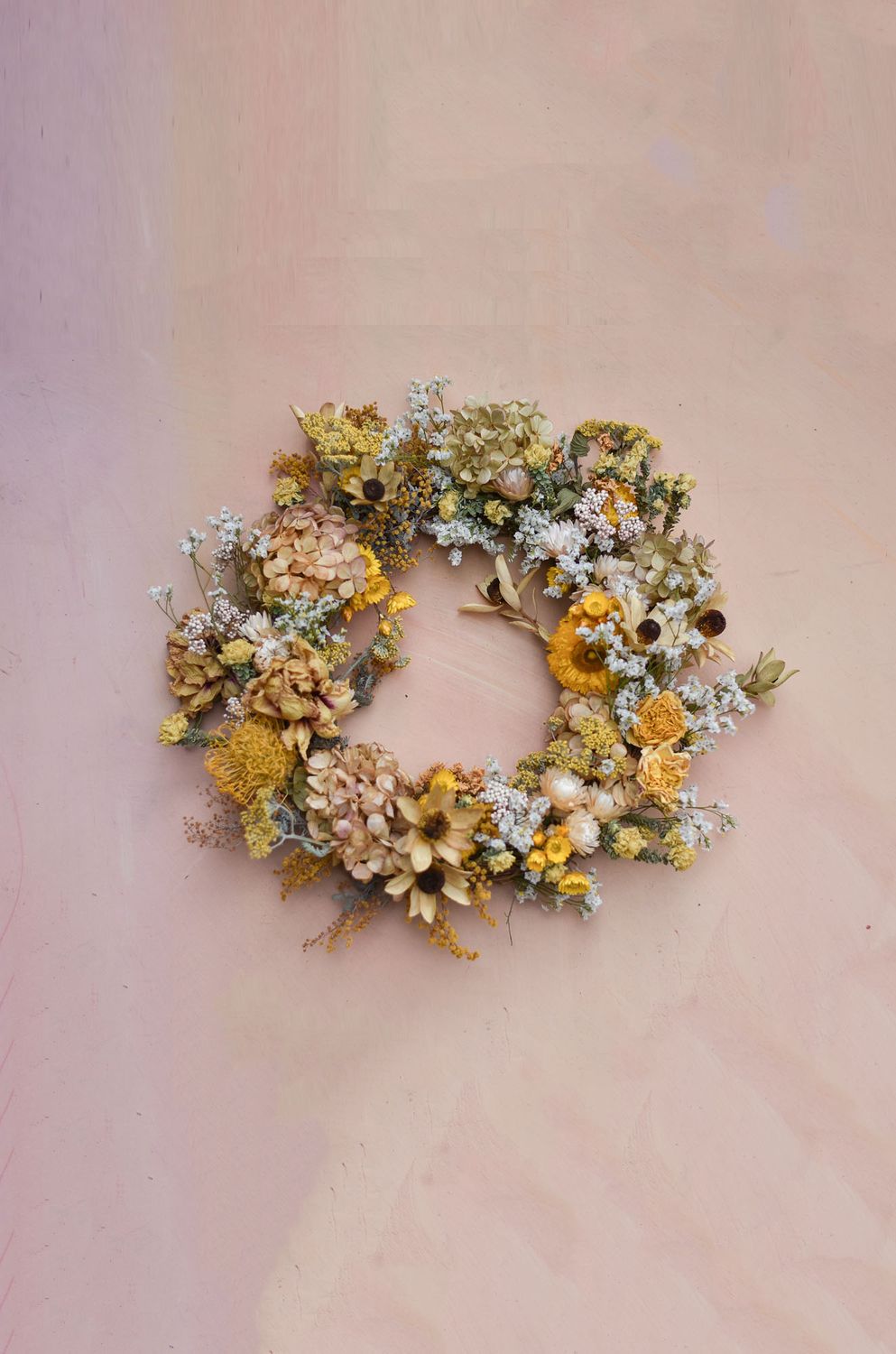 'Daisy Field' Everlasting Wreath