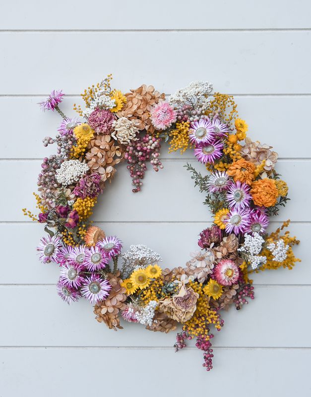 'Sorbet' Everlasting Wreath
