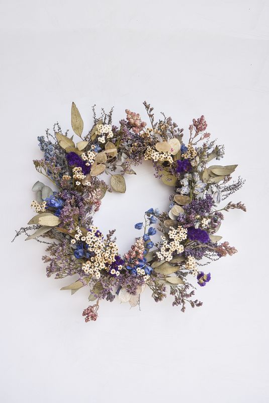 'Sea Storm' Everlasting Wreath