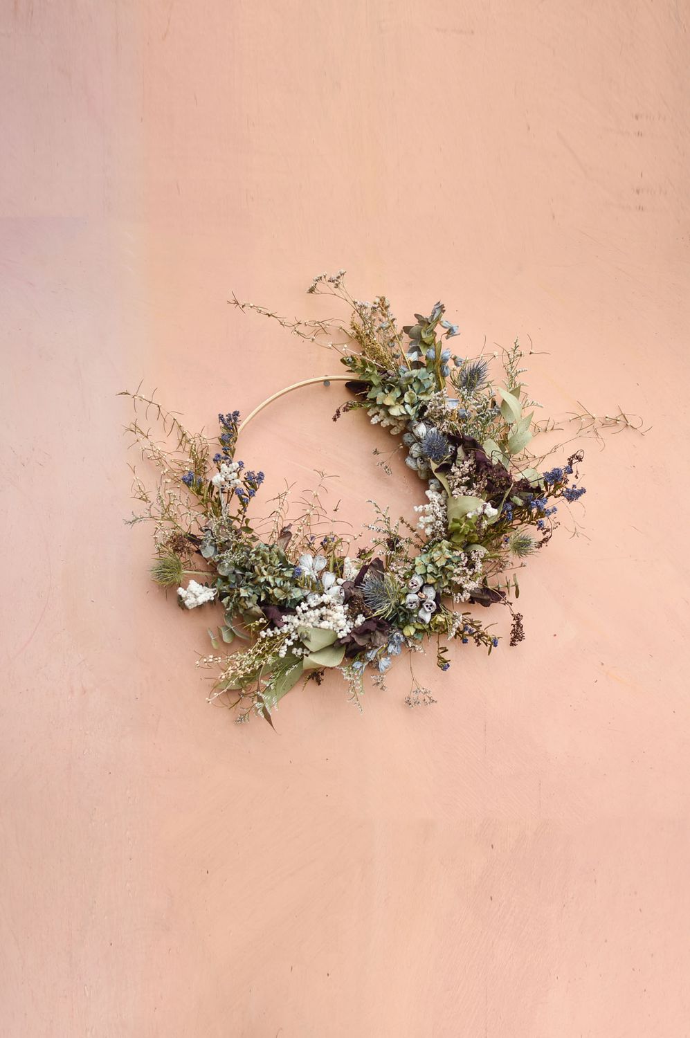 'Sea Storm' Everlasting Wreath