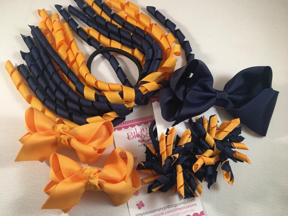 Yellow Gold and Navy School Set