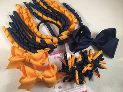Yellow Gold and Navy School Set
