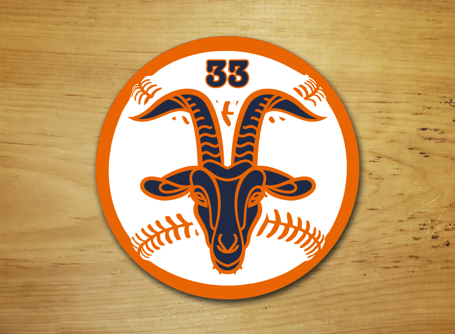 Billygoats Baseball sticker - 3 inches