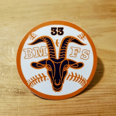 Billygoats Baseball sticker - 3 inches