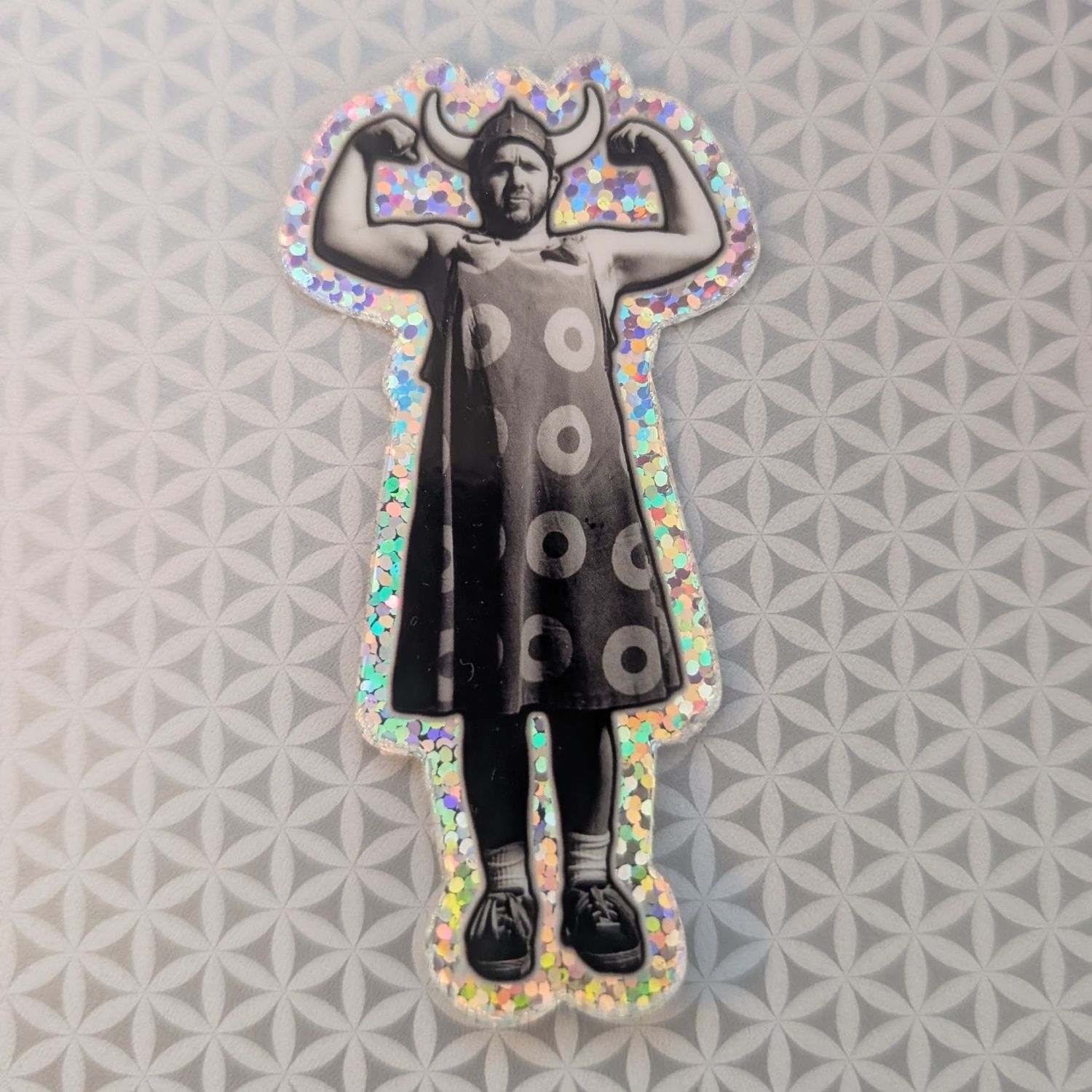 Fishman Viking Glitter Sticker