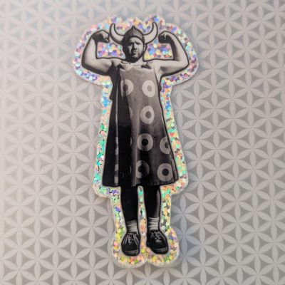 Fishman Viking Glitter Sticker