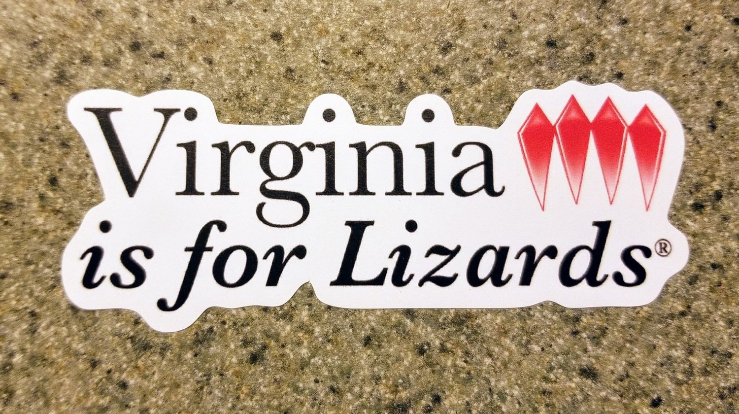Virginia is for Lizards Sticker