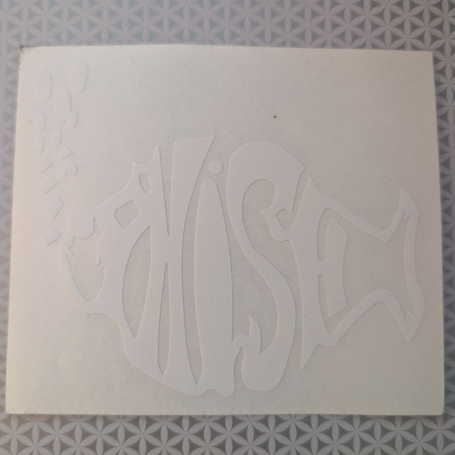 Phish Logo Transfer Sticker (White)