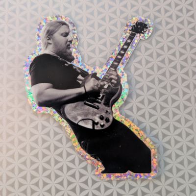 Derek Trucks Glitter Sticker - 3 inches