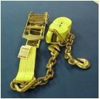 Ratchet strap with chain extensions 3"X30'
