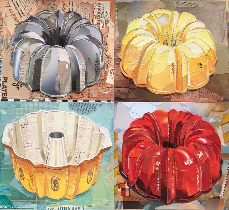 "Four Bundt Pans" print   2018