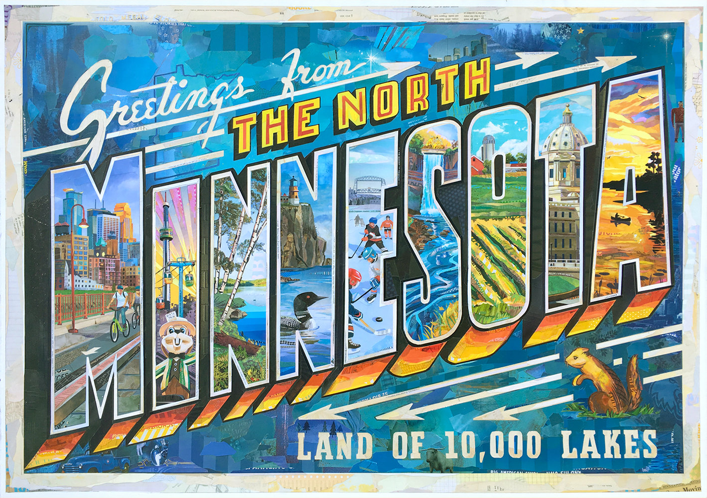 &quot;Greetings From the North&quot;  print   2018
