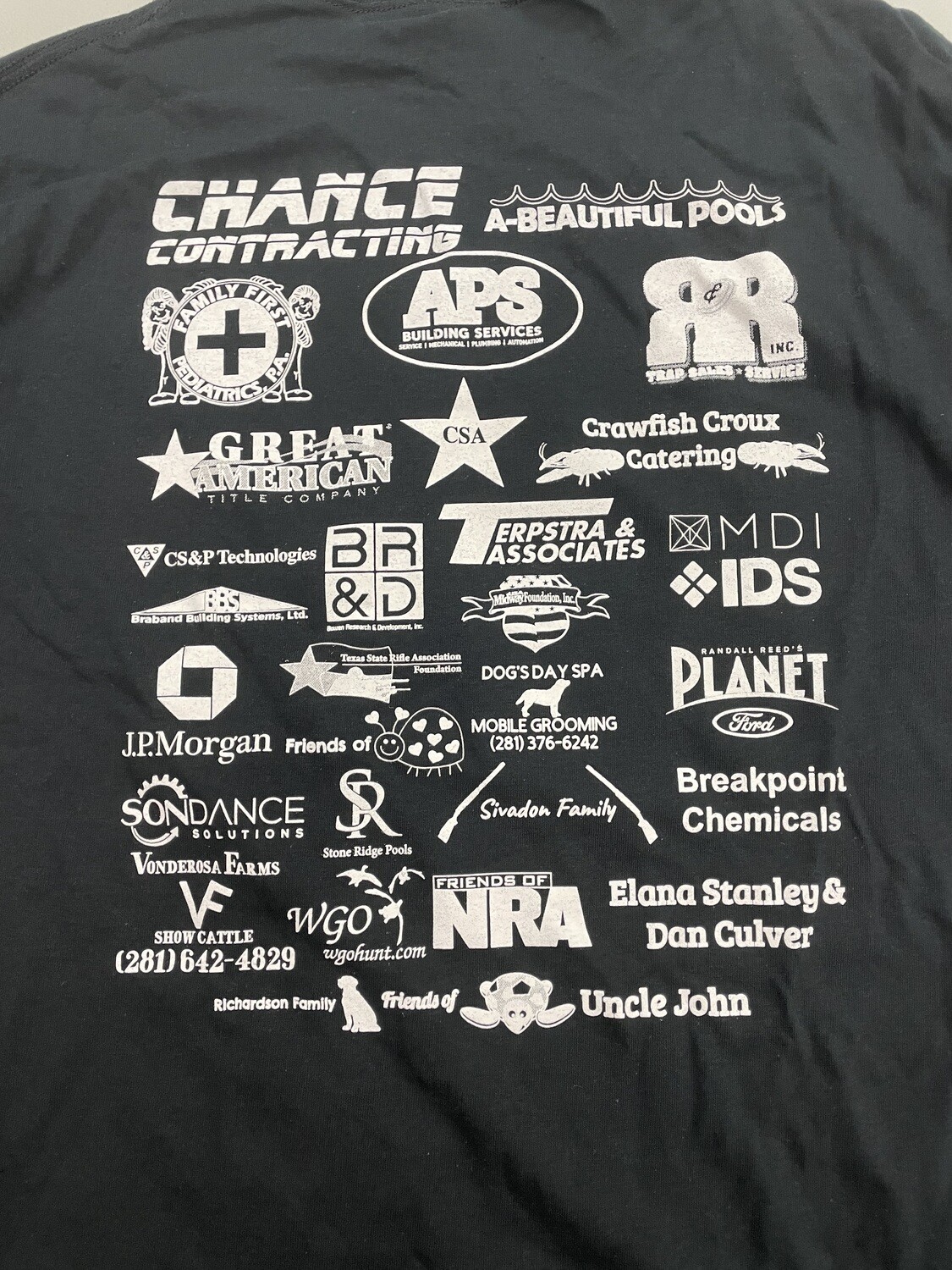 Shirt Name Sponsor