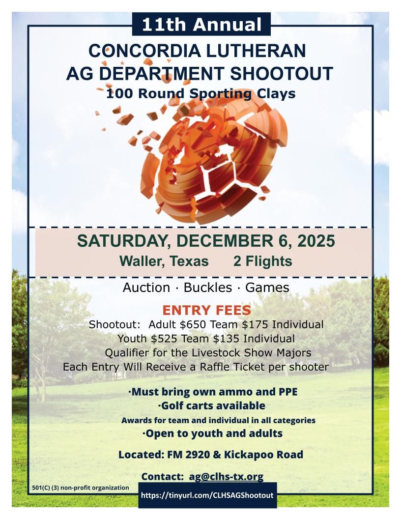 Youth Individual Entry (4-H, FFA, SCTP) - Morning Flight