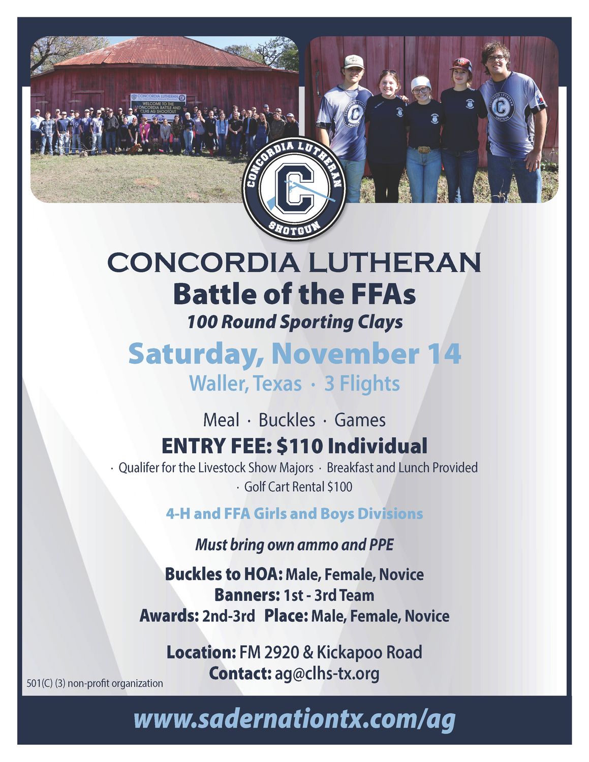 FFA Battle of the FFA's Individual Entry- Morning Flight 9 am