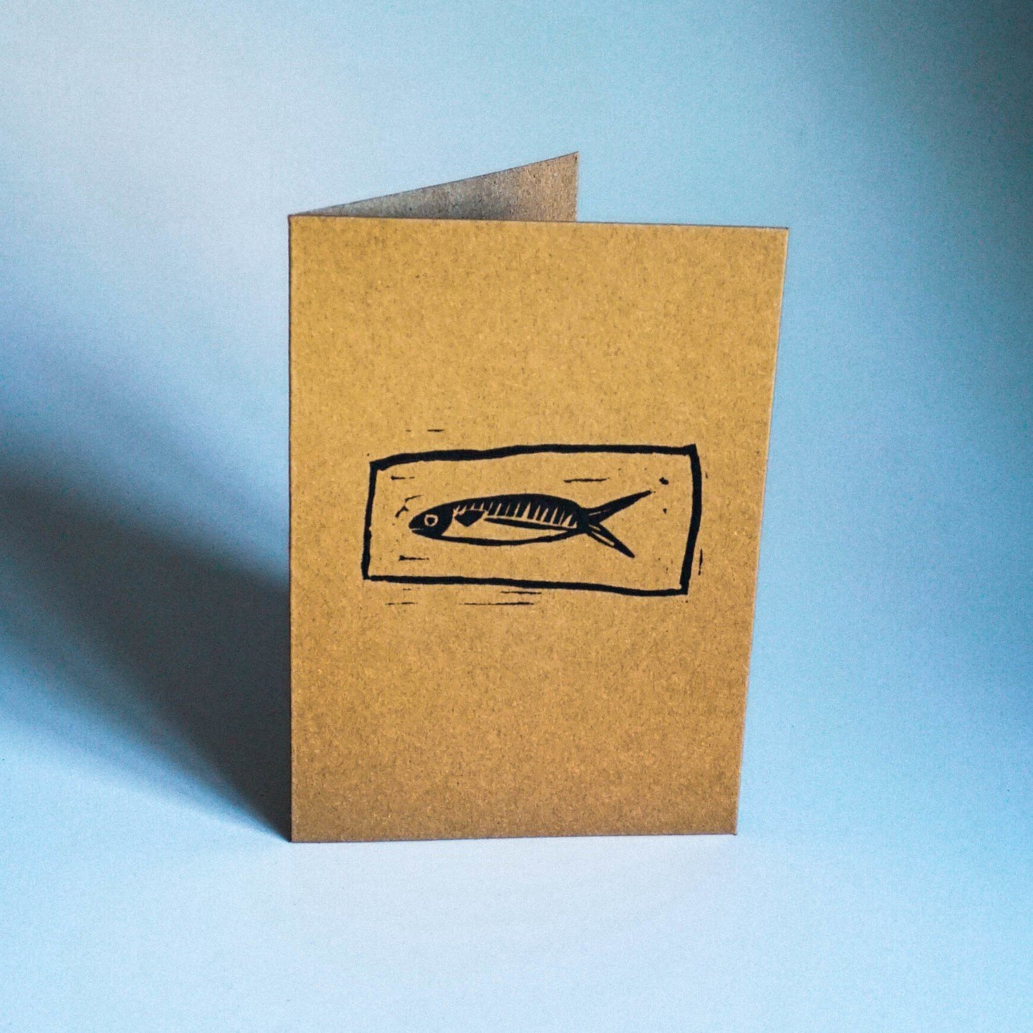 Sardine Brown Card Print