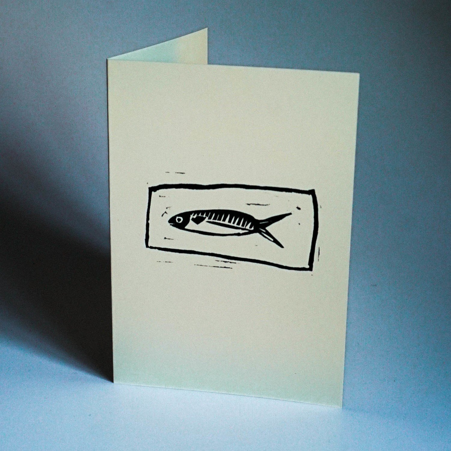 Sardine Cream Card Print