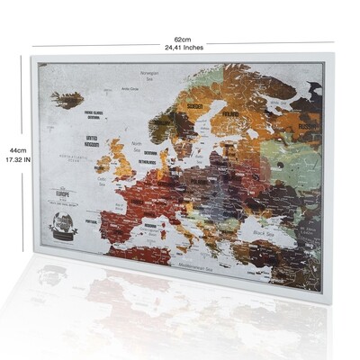 Push Pin Map "Europe"